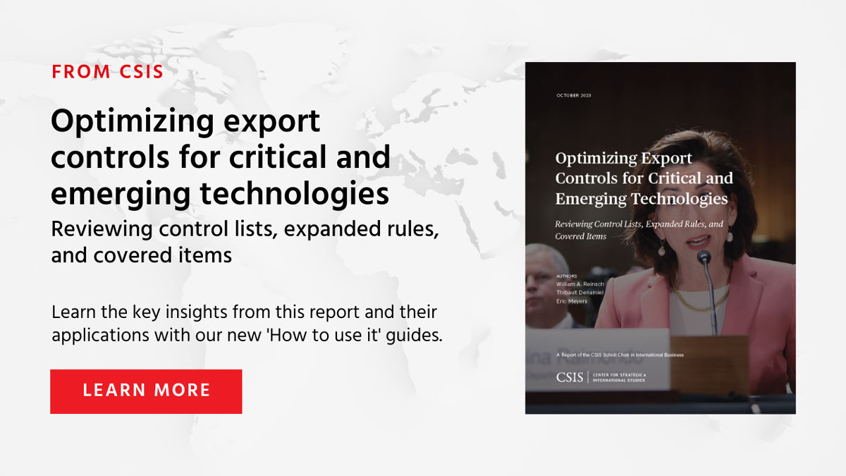 HTUI CSIS Optimizing Export Controls For Critical And Emerging Technologies without Logo (1)