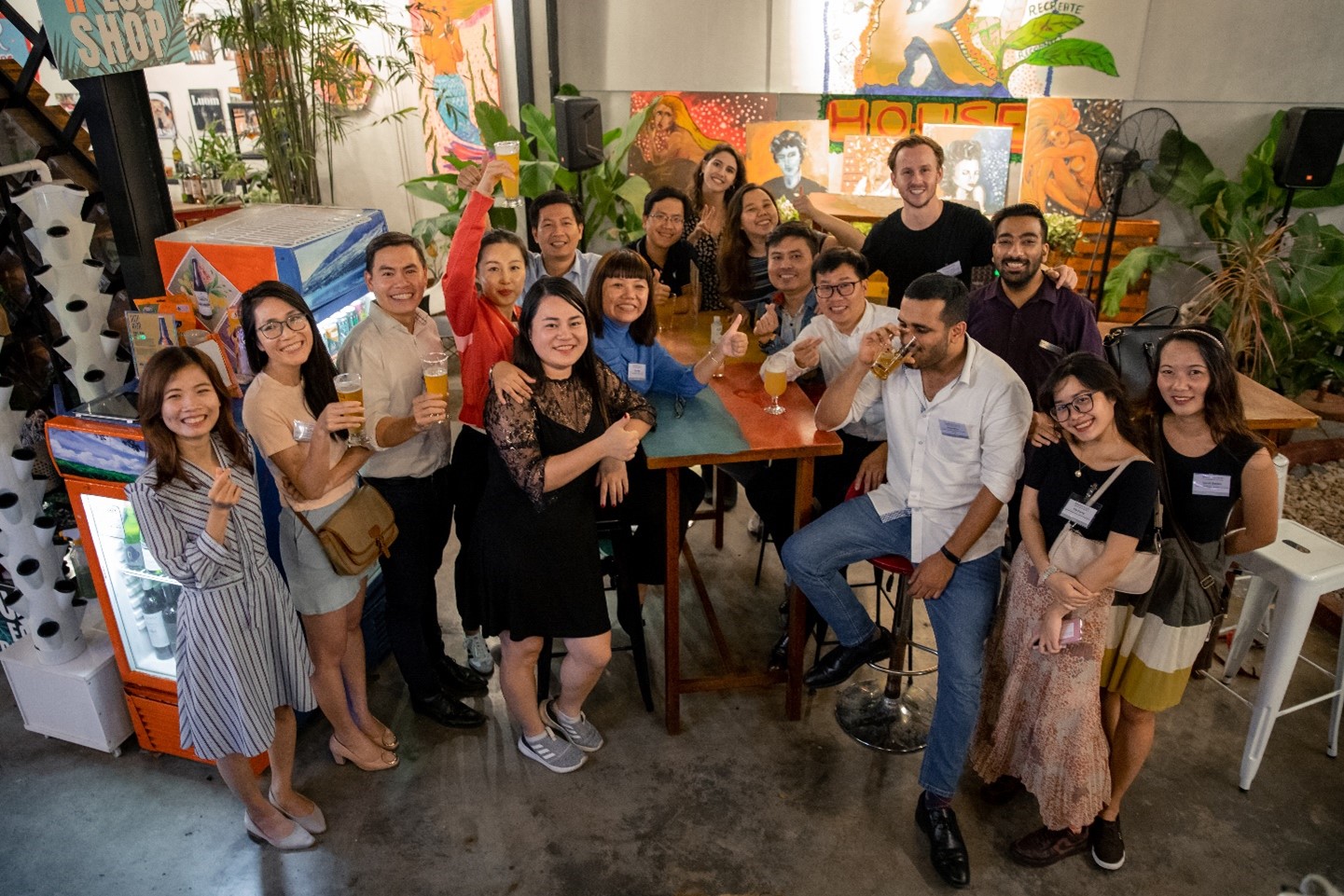 Master Of Global Trade Scholars Gathered For A Networking Event With Hinrich Foundation Alumni