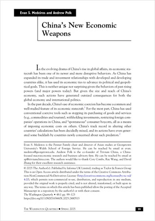 China's new economic weapons