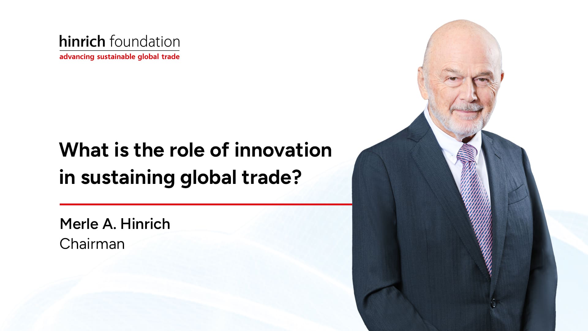 What is the role of innovation in sustaining global trade?