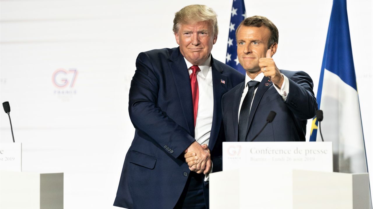 Trump Macron 1280X720