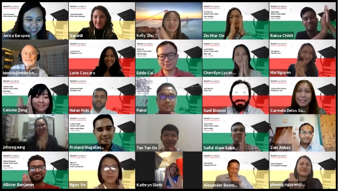 HFAA Online Induction Ceremony Screenshot