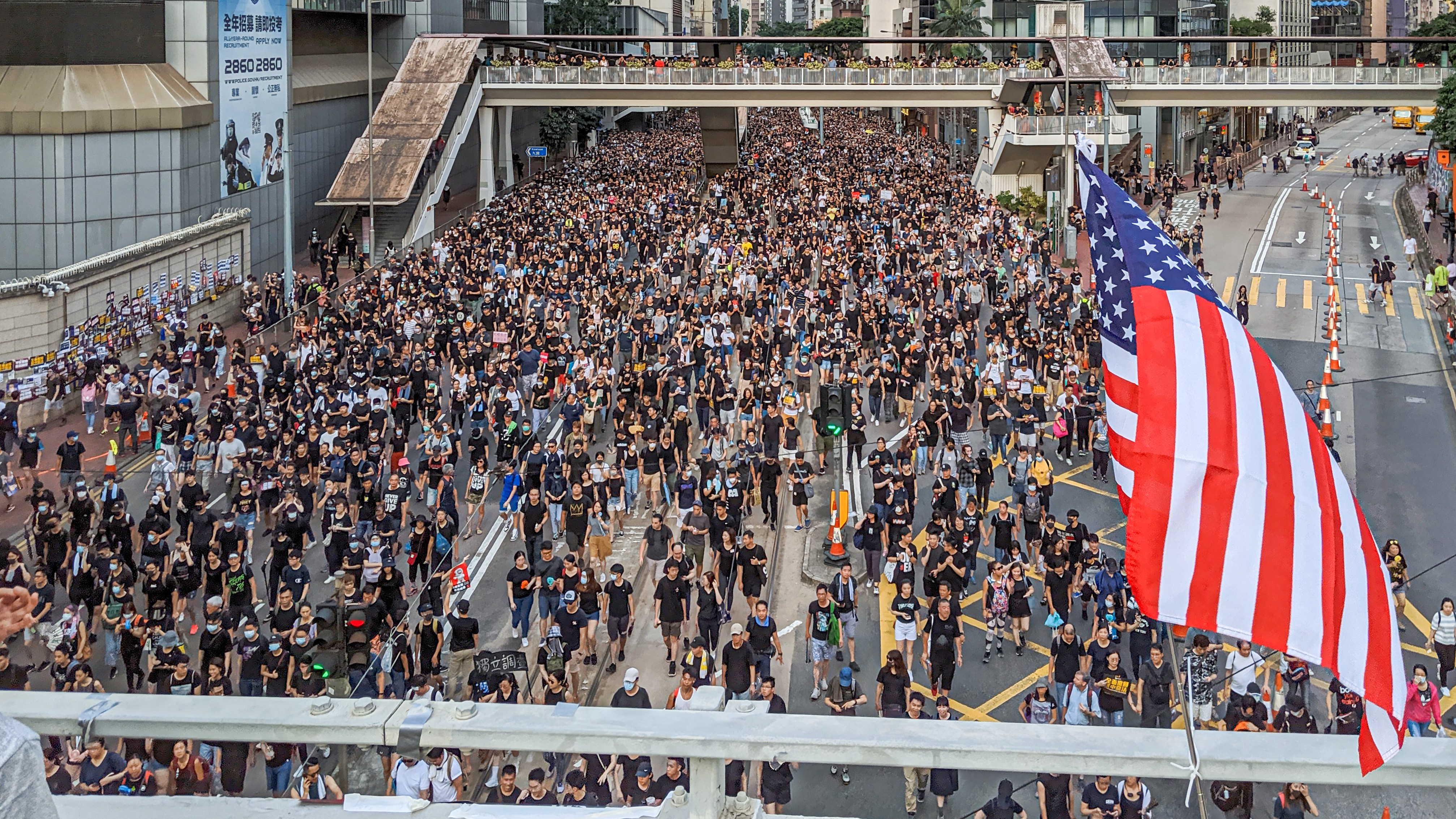 HK Protest US Flag Cropped